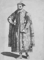 Kleidung eines Londoner Kaufmanns im Jahr 1640, 1776