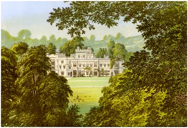 Hampton Court, Herefordshire, Heimat der Familie Arkwright, ca. 1880