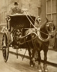Hansom-Kutsche, ca. 1910, 1935
