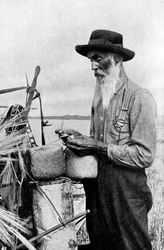 Erntezeit im Red River District, Alberta, Kanada, 1922
