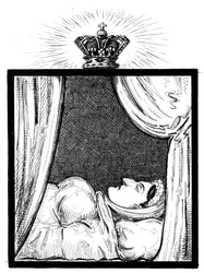 Ihre Majestät Königin Caroline, wie sie wenige Stunden nach ihrem Tod erschien, ca. 1821