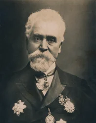 Hiram Stevens Maxim, 1840-1916. Amerikanisch-britischer Erfinder und Ingenieur, 1894-1907
