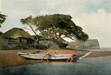 Honmoku, Fischerdorf in der Nähe von Yokohama, 1900