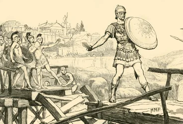 Horatius Cocles verteidigt die Brücke, 1890