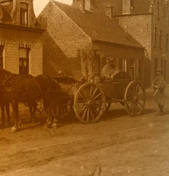 Pferdegezogene Küche, um 1914-1918