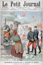 Heißluftballons überqueren die Sahara-Wüste, 1903