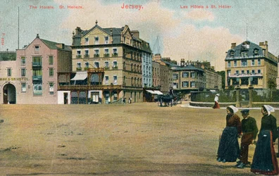 Hotels in St. Helier, Jersey, ca. 1907