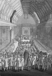 House of Lords zur Zeit von George II, 1845