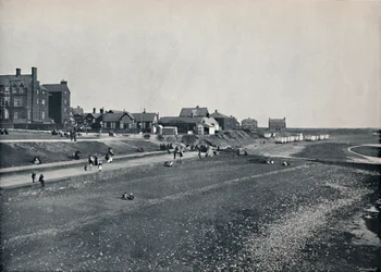 Hunstanton - Die Front und der Strand, 1895