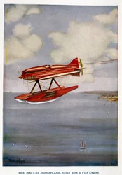 Hydroflugzeug Macchi-Eindecker, Schneider-Trophäe, September 1929