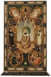 Imam Ali Ali ibn Abi Talib mit seinen Söhnen Hasan und Husayn