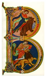 Initiale B, Bibel, Winchester, ca. 1160-1170, 1930