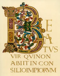 Initialbuchstabe B, 980-1000 n. Chr.
