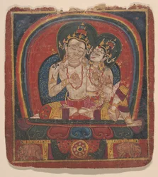 Initiationskarte Tsakalis: Vairochana, frühes 15. Jahrhundert