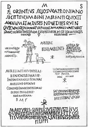 Inschriften aus den Katakomben, Rom, 1926