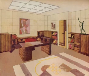 Innenraum gestaltet und ausgeführt von DIM Decoration Interieure Moderne, ca. 1930
