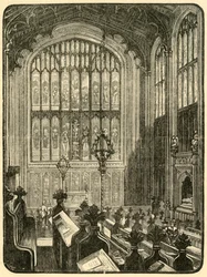 Innenraum der Kapelle, 1898