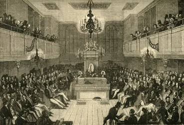 Innenraum des Unterhauses, 1834, 1881
