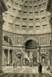 Innenansicht des Pantheons in Rom restauriert, 1890