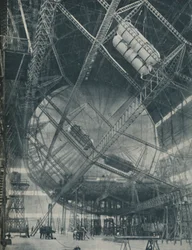 Komplexität von Rahmen und Zylinder: R101 im Bau, ca. 1935
