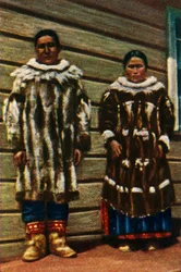 Inuit aus Alaska, nördliche USA, um 1928
