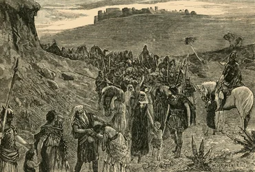 Israeliten gehen in die Gefangenschaft, 1890