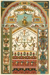 Italienische Renaissance-Decken- und Wandmalerei, 1898