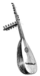 Italienische Theorbe, 16. Jahrhundert, 1901