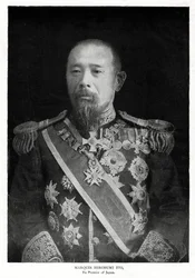 Ito Hirobumi, erster Premierminister von Japan, 1908