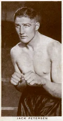 Jack Petersen, walisischer Boxer, 1938