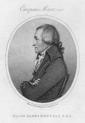 James Rennell, britischer Geograph, 1802