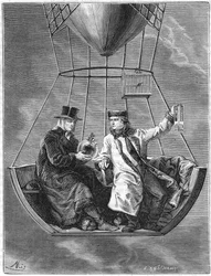 Jean Baptiste Biot und Joseph Louis Gay-Lussac, französische Wissenschaftler