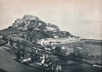Jersey - Gorey und Mont Orgueil Castle, 1895