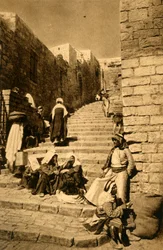 Jerusalem - Eine Straße, ca. 1918-1939