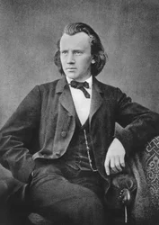 Johannes Brahms 1833-1897, deutscher Komponist und Pianist, ca. 1866