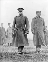 John Pershing und Hunter Liggett, amerikanische Generäle des Ersten Weltkriegs, März 1918