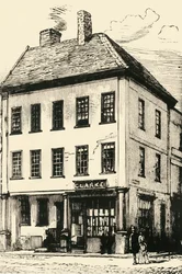 Johnsons Geburtsort in Lichfield, 1902