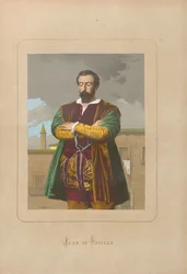 Juan de Padilla. Aus: Hombres y mujeres celebres de todos los tiempos von Juan Landa, 1875-1877