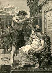 Julius Caesar weist die von Antonius angebotene Krone zurück, 1890