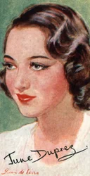 June Duprez, 1918-1984, britische Filmschauspielerin, 20. Jahrhundert