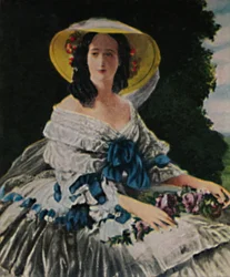 Kaiserin Eugenie 1826-1920 - Gemälde von Winterhalter, 1934
