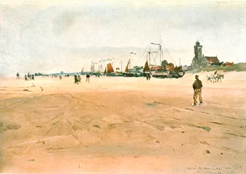 Kattwijk aan Zee im Jahr 1889, ca. 1900