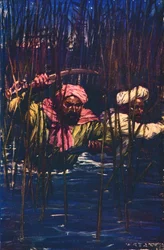 Kavanagh und Kunuji im Sumpf, 1857