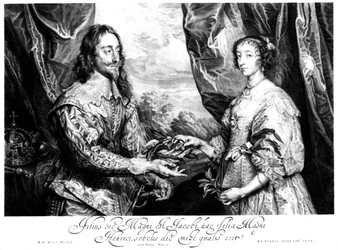 König Karl I. 1600-1649 und Königin Henrietta Maria 1609-1669