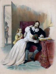 König Karl I. 1600-1649 trennt sich von seinen Kindern, 1838
