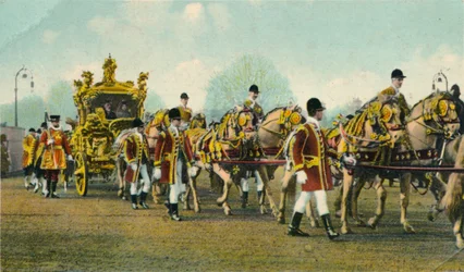 Staatskutsche von König Edward VII, verwendet zur Eröffnung des Parlaments, 1910