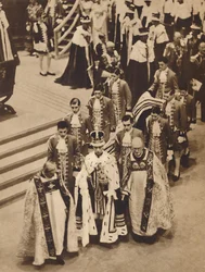 König George VI. verlässt die Abtei