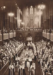 Krönungsprozession König Georgs VI., Westminster Abbey, 1937