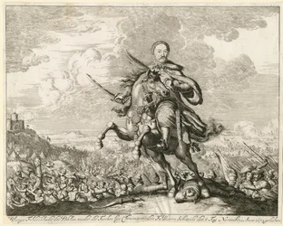 König Johann III. Sobieski in der Schlacht von Khotyn am 11. November 1673, 1673