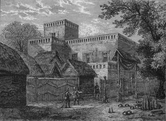 Palast von König Koffee, um 1880